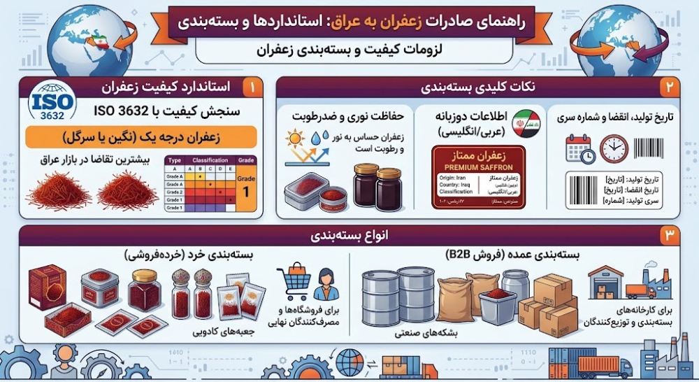 راهنمای صادرات زعفران به عراق 